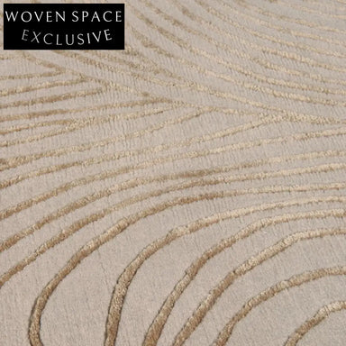 Cozy Modern Minimalist Handmade Polyester Area Rug for Living Room