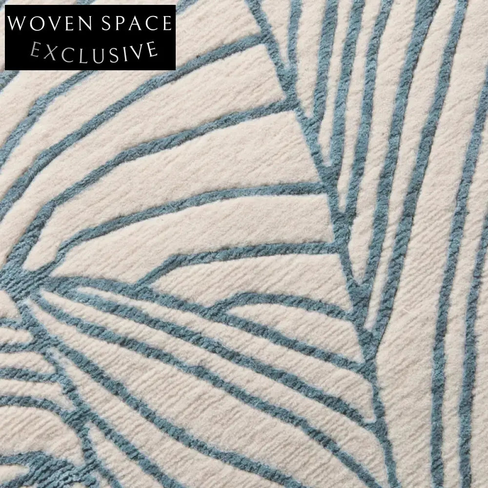 Cozy Modern Minimalist Handmade Polyester Area Rug for Living Room