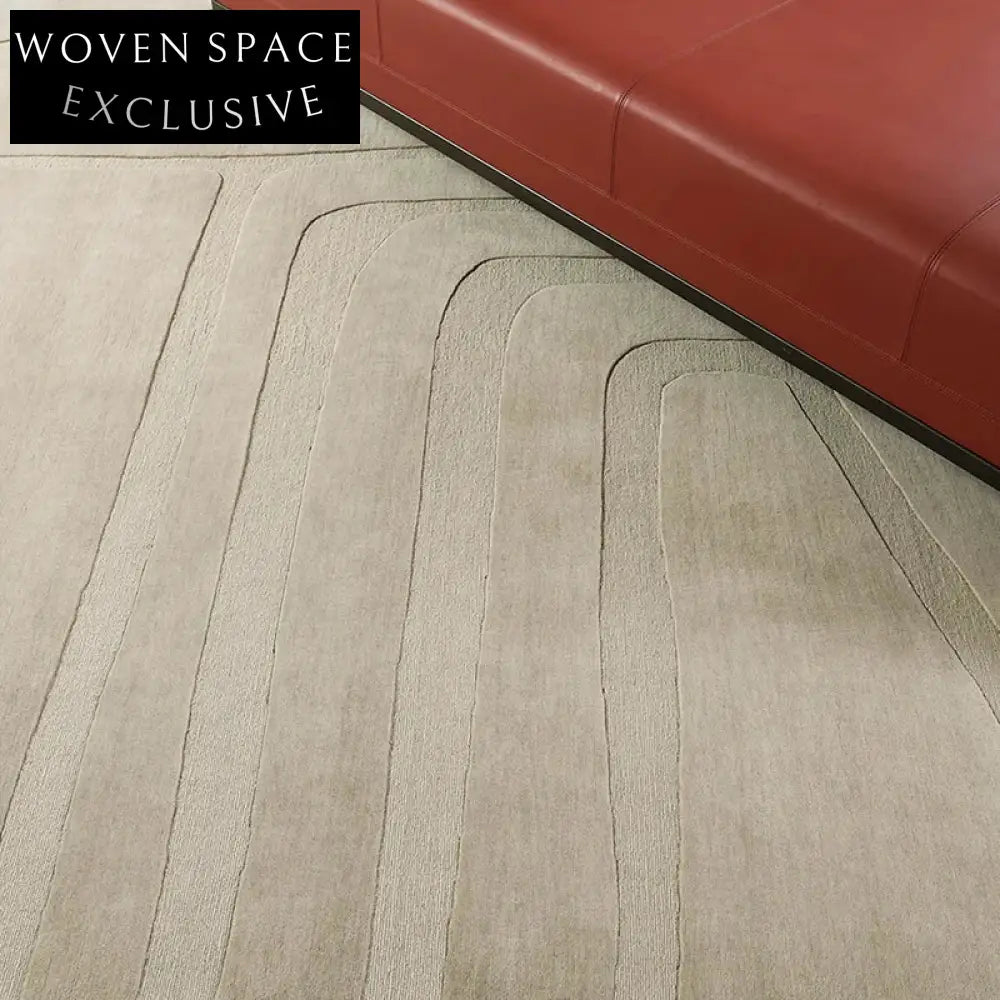 Cozy Modern Minimalist Polyester Geometric Area Rug for Living Room Bedroom