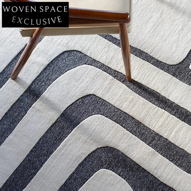 Cozy Modern Minimalist Polyester Geometric Area Rug for Living Room Bedroom