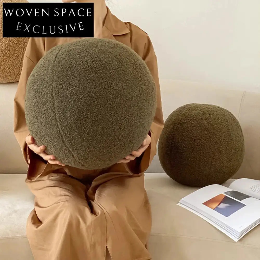 Cozy Nordic Irregular Shape Teddy Fabric Home Decor Accent Pillow