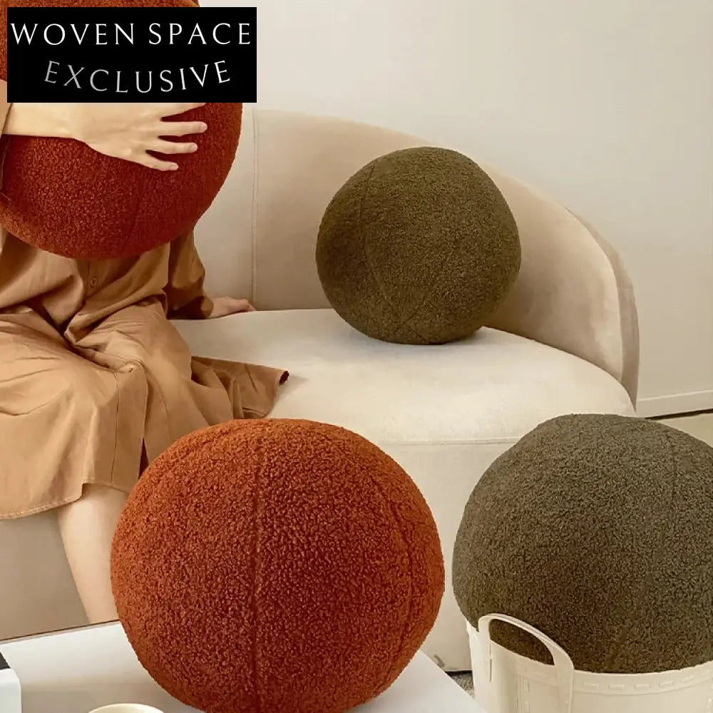 Cozy Nordic Irregular Shape Teddy Fabric Home Decor Accent Pillow