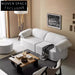 Cozy Nordic Linen Fabric Sectional Sofa Set for Modern Living Room