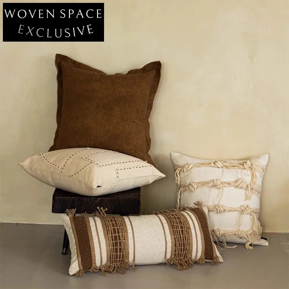Cozy Nordic Style Decorative Fabric Throw Pillow Cushion for Modern Homes