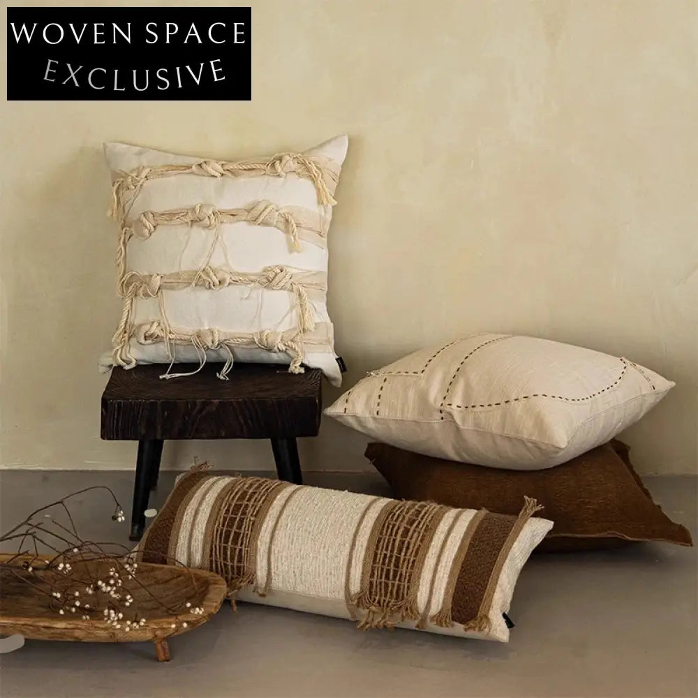 Cozy Nordic Style Decorative Fabric Throw Pillow Cushion for Modern Homes