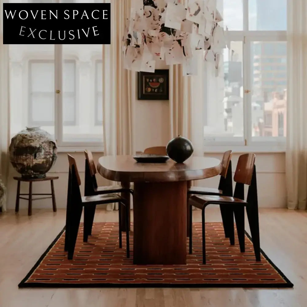 Cozy Nordic Style Handmade Polyester Living Room Bedroom Area Rug