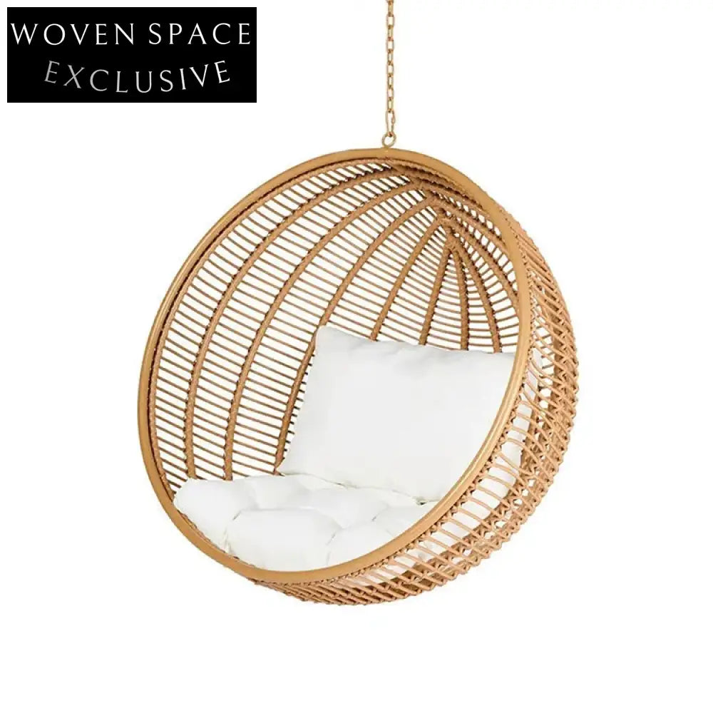 Cozy Outdoor Rattan Egg Swing Chair with Stand for Patio Seating