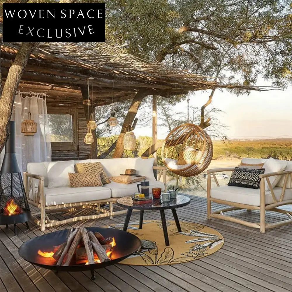 Cozy Outdoor Rattan Egg Swing Chair with Stand for Patio Seating