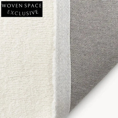 Cream Milk Silk Area Rug - Soft Woven Traditional Living Room Carpet