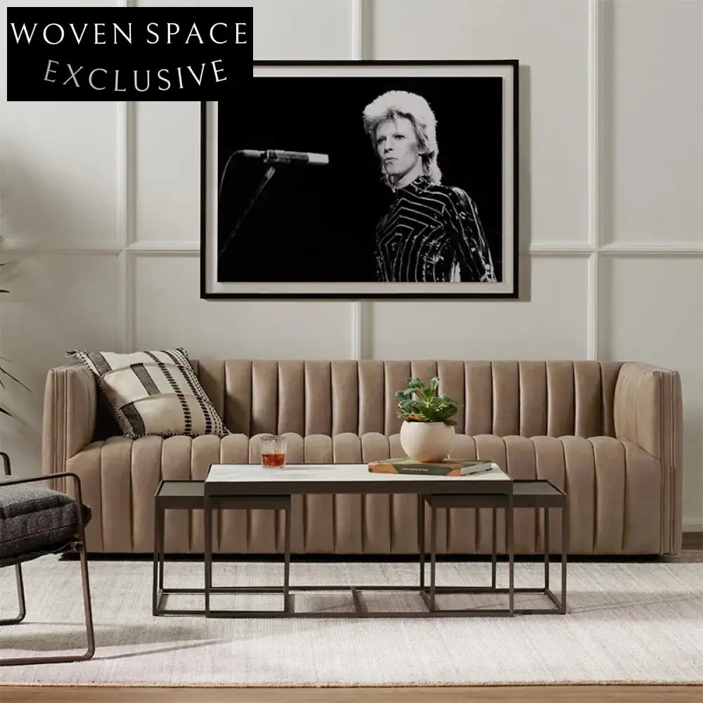 Cream Style Modular Recliner Sofa Set with Solid Wood Frame