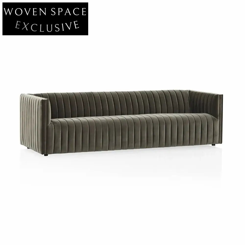 Cream Style Modular Recliner Sofa Set with Solid Wood Frame