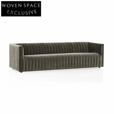 Cream Style Modular Recliner Sofa Set with Solid Wood Frame