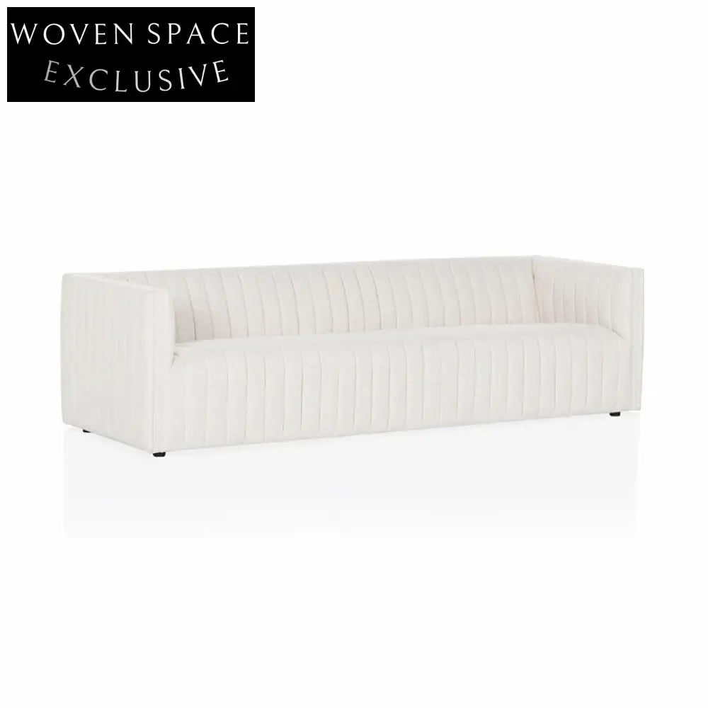 Cream Style Modular Recliner Sofa Set with Solid Wood Frame