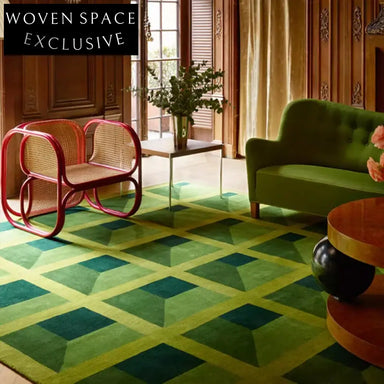 Cream Wood Wilton Geometric Polyester Area Rug for Living Room