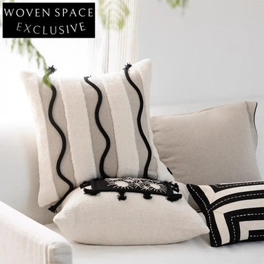 Creative Art Decor Cotton Linen Blend Sofa Back Bedroom Throw Pillow