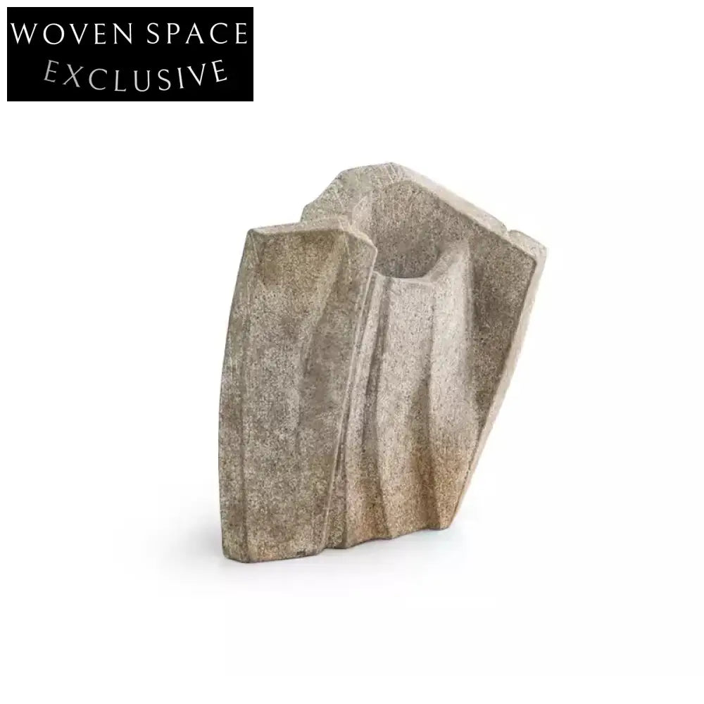 Creative Irregular Resin Art Decor Vase for Living Room Tabletop Display Vase