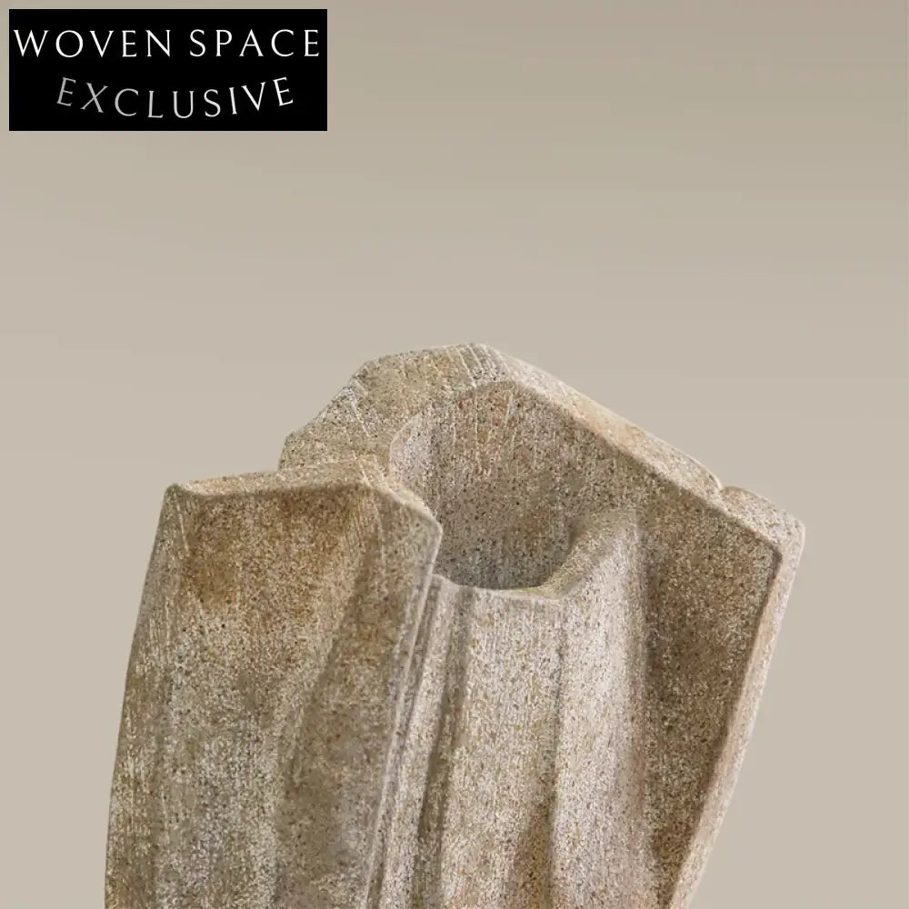 Creative Irregular Resin Art Decor Vase for Living Room Tabletop Display Vase