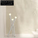 Creative Modern Floor & Table Lamp with Metal Frame & Glass Shade
