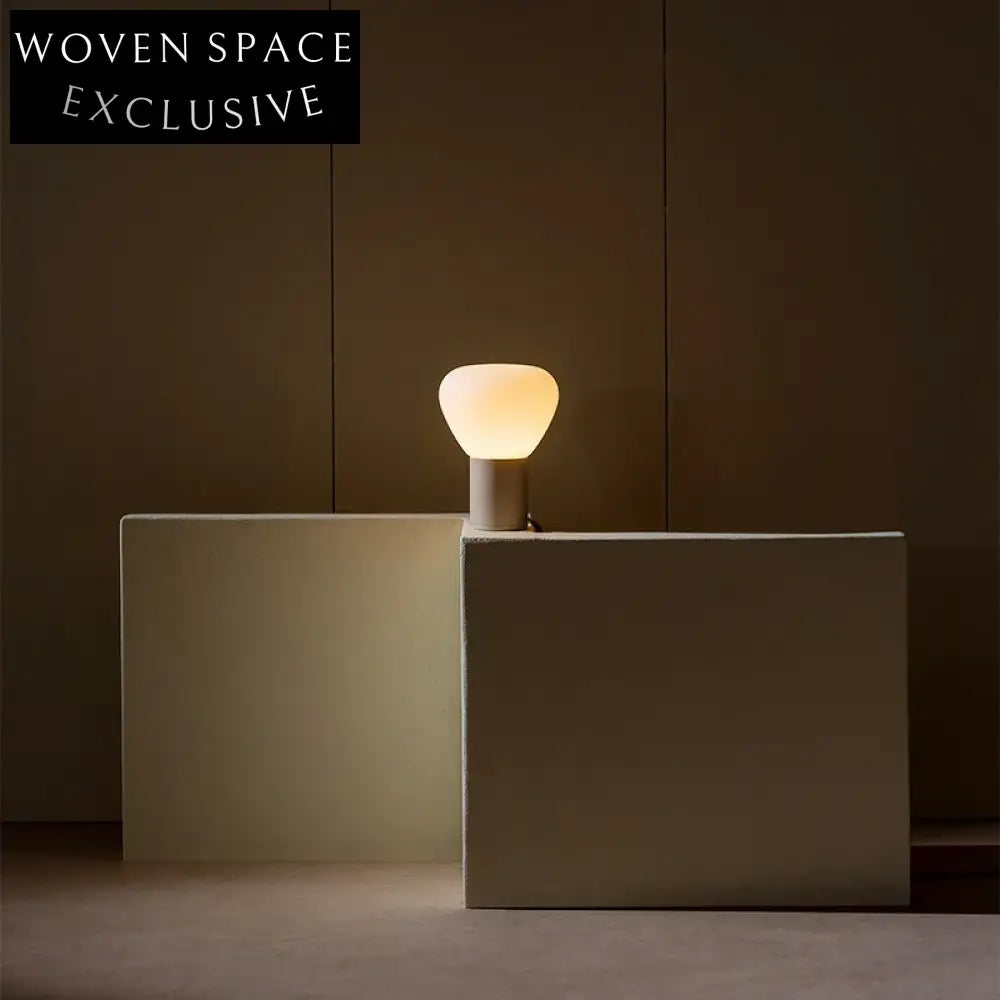 Creative Modern Floor & Table Lamp with Metal Frame & Glass Shade