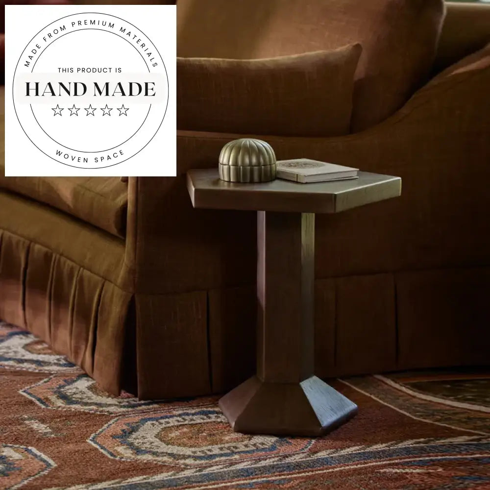 Creative Modern Solid Wood Midcentury Accent Sofa Side Table