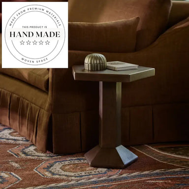 Creative Modern Solid Wood Midcentury Accent Sofa Side Table