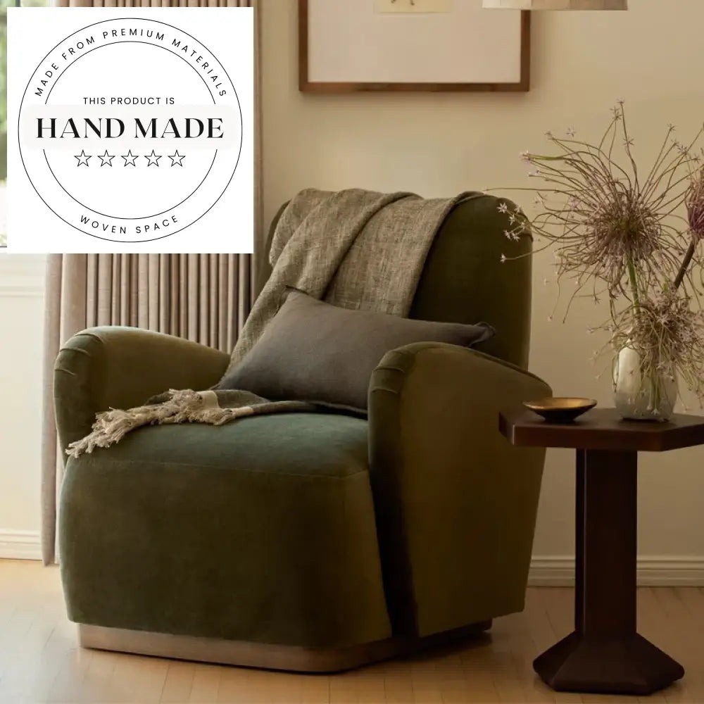 Creative Modern Solid Wood Midcentury Accent Sofa Side Table