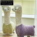 Creative Plush Alpaca Animal Stool for Children's Room or Living Area