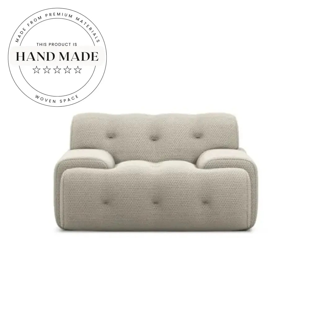 Creative Shell Shaped 3D Fabric Modern Italian Living Room Sofa