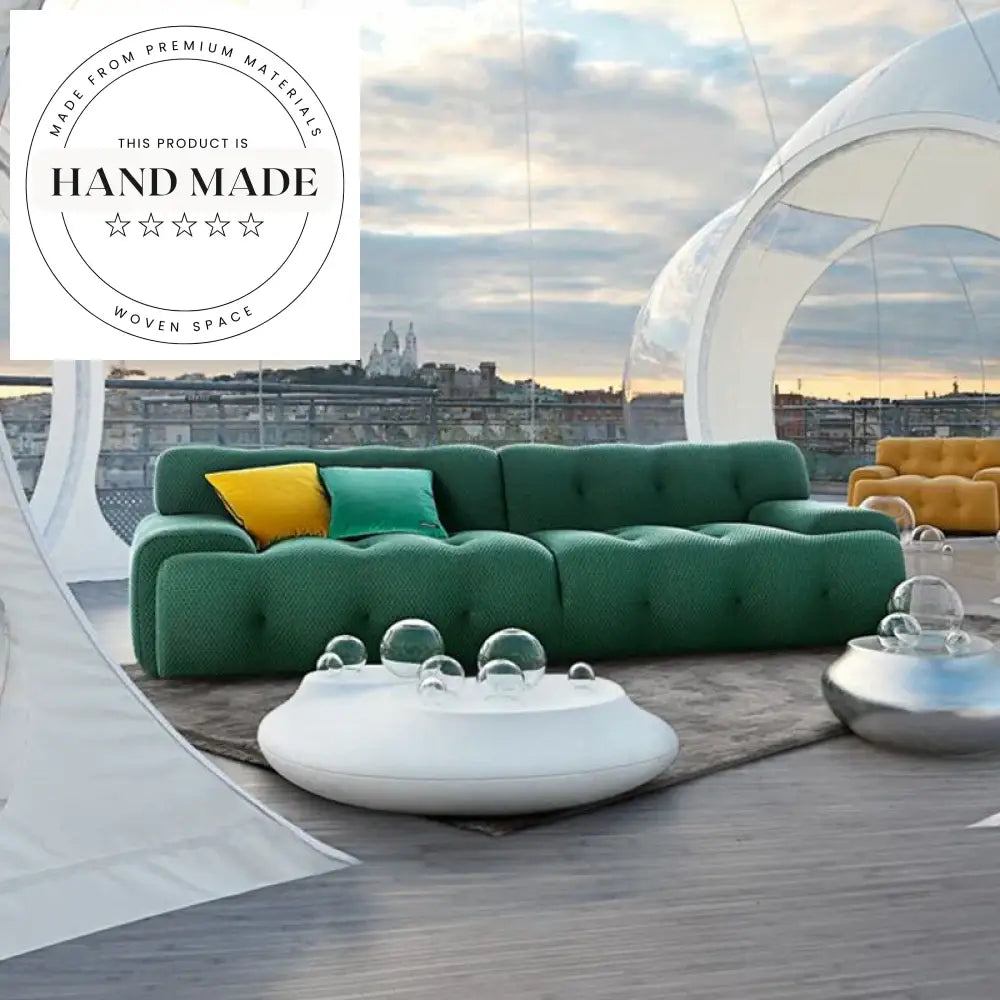 Creative Shell Shaped 3D Fabric Modern Italian Living Room Sofa