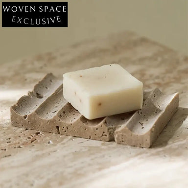 Creative Travertine Wave Storage Tray for Bathroom, Retro Marble Tabletop Decoration