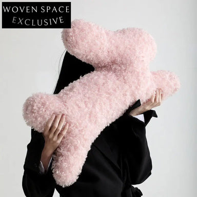 Cuddly Pink Rabbit Plush Sofa Cushion for Cozy Home Decor