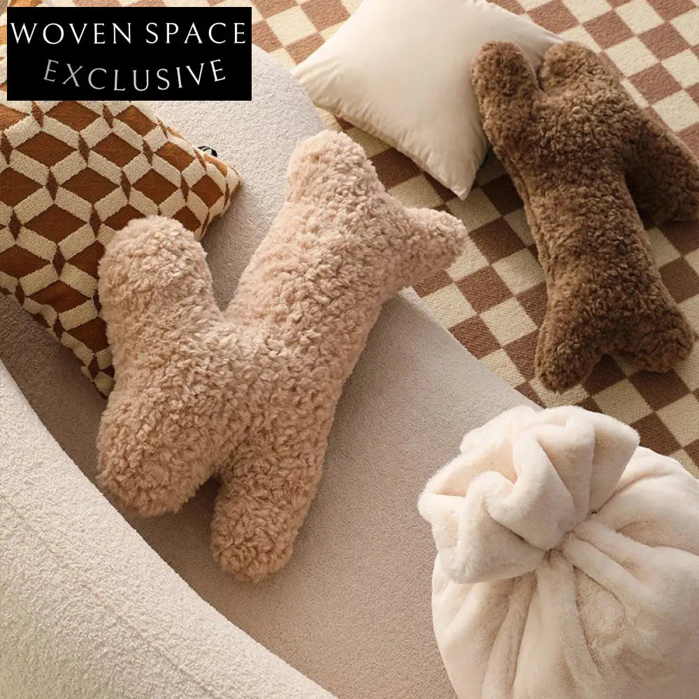 Cuddly Pink Rabbit Plush Sofa Cushion for Cozy Home Decor