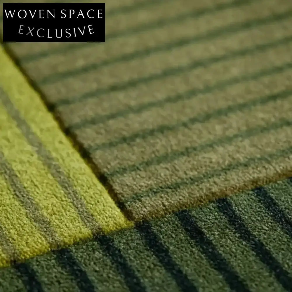 Custom American Retro Wool Carpet - Modern Geometric Marble Brown Design Rug