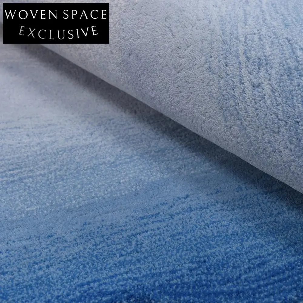 Custom Irregular Shaped Woolen Area Rug for Modern Wabi-Sabi Living Rooms