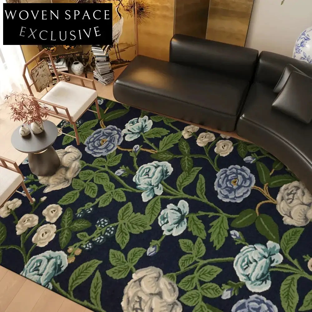 Custom Modern Minimalist Green Striped Wool Area Rug for Bedroom