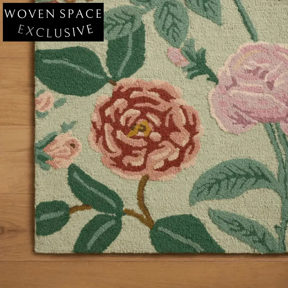 Custom Modern Minimalist Green Striped Wool Area Rug for Bedroom