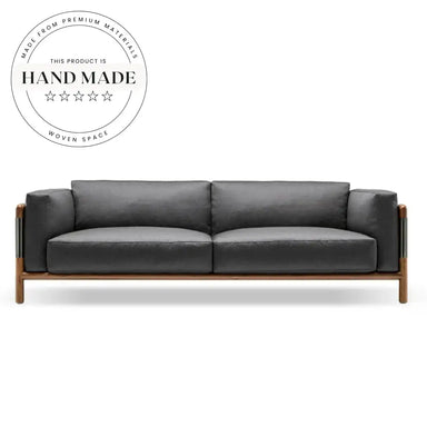 Custom Nordic Genuine Leather Extendable Modern Villa Living Room Sofa