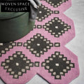 Custom Purple Irregular Puzzle Area Rug, 0.51-inch Thick Modern Designer Carpet
