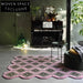Custom Purple Irregular Puzzle Area Rug, 0.51-inch Thick Modern Designer Carpet