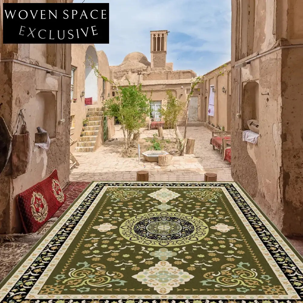 Custom Vintage Persian Ethnic Style Area Rug for Modern Home Living Room