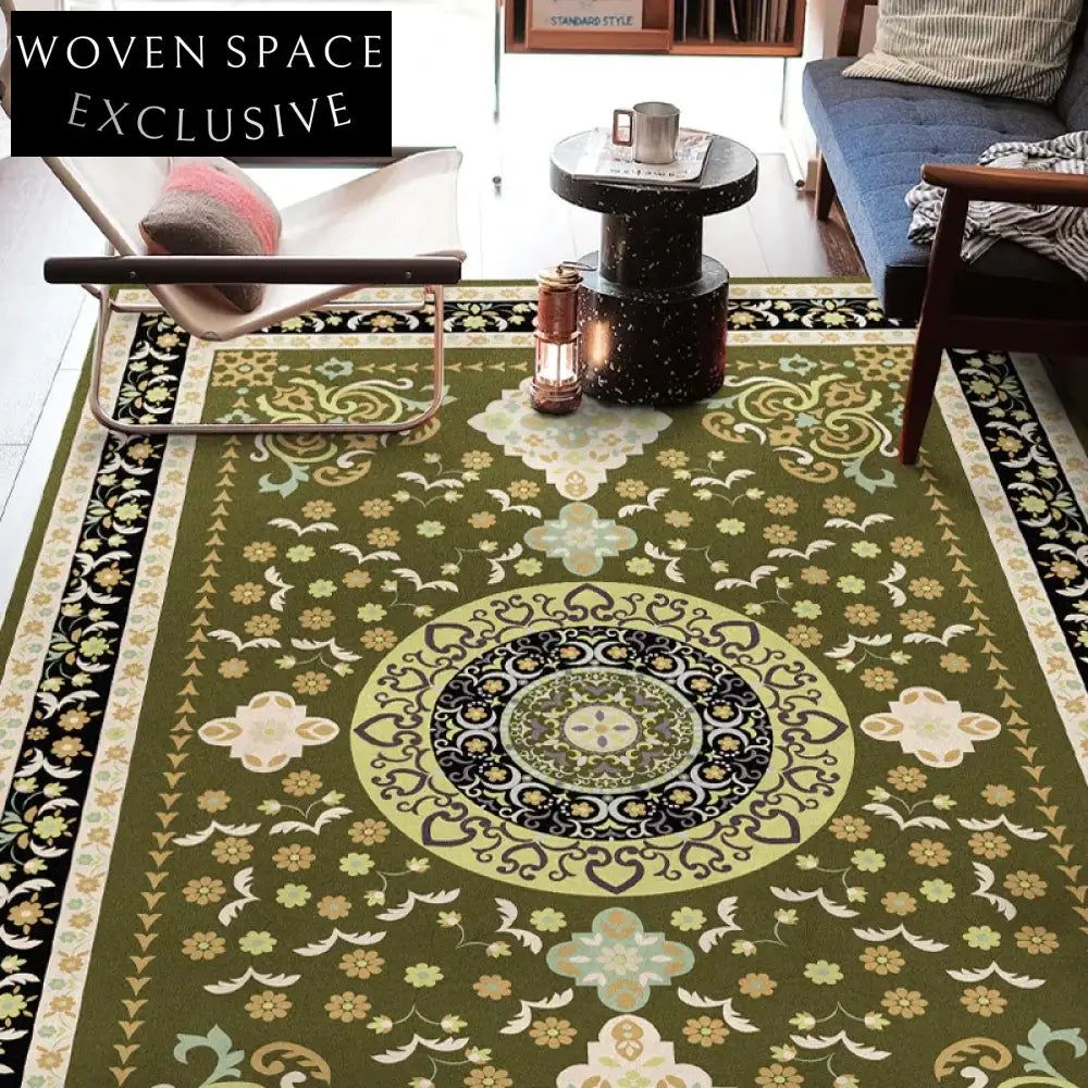 Custom Vintage Persian Ethnic Style Area Rug for Modern Home Living Room