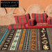 Customizable Persian Moroccan Geometric Pattern Washable Area Rug for Home