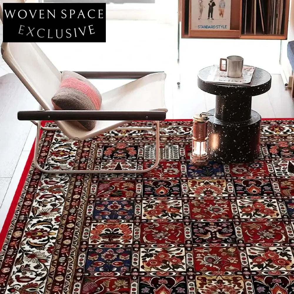 Customizable Persian Style Polyester Fiber Washable Anti-Slip Indoor Home Carpet