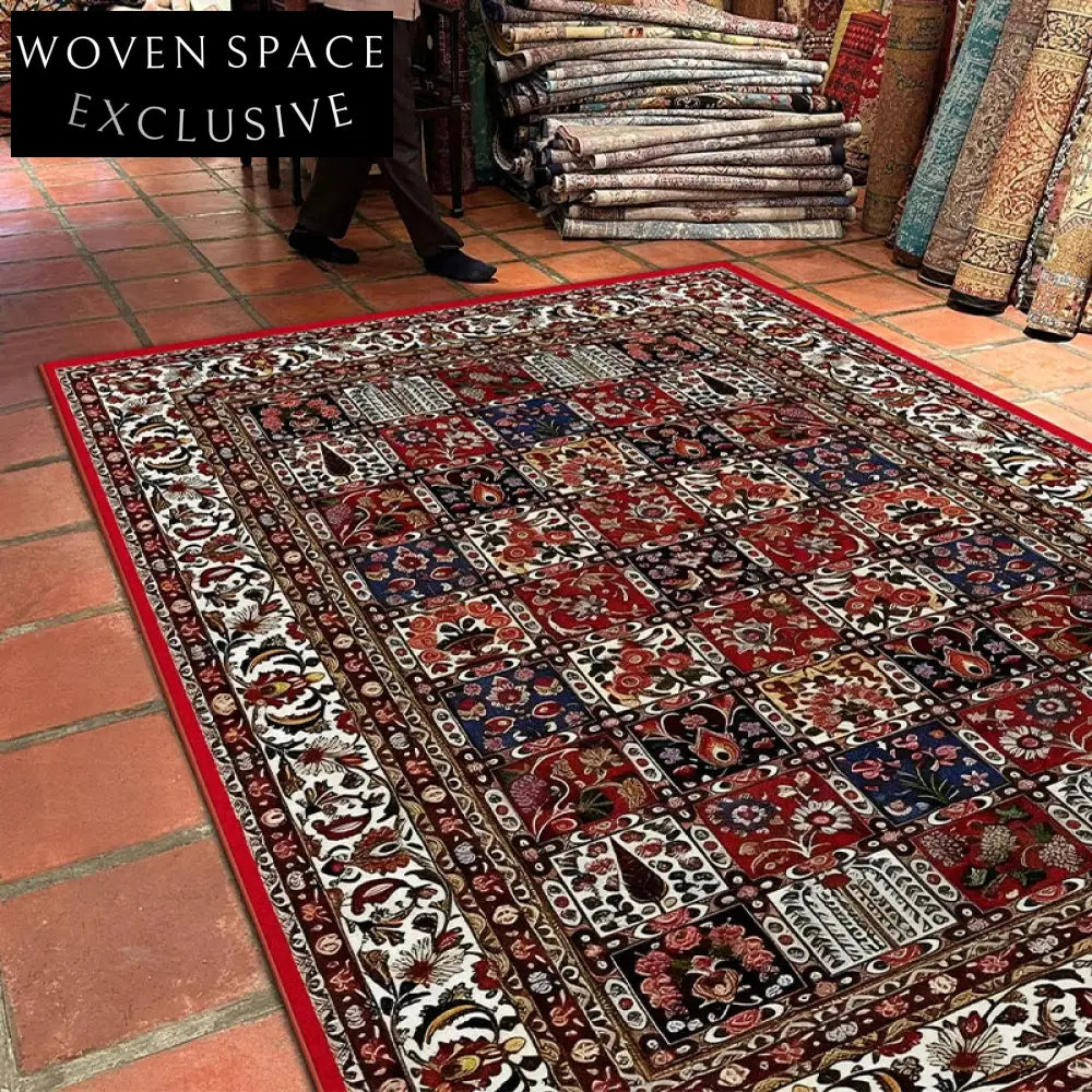Customizable Persian Style Polyester Fiber Washable Anti-Slip Indoor Home Carpet