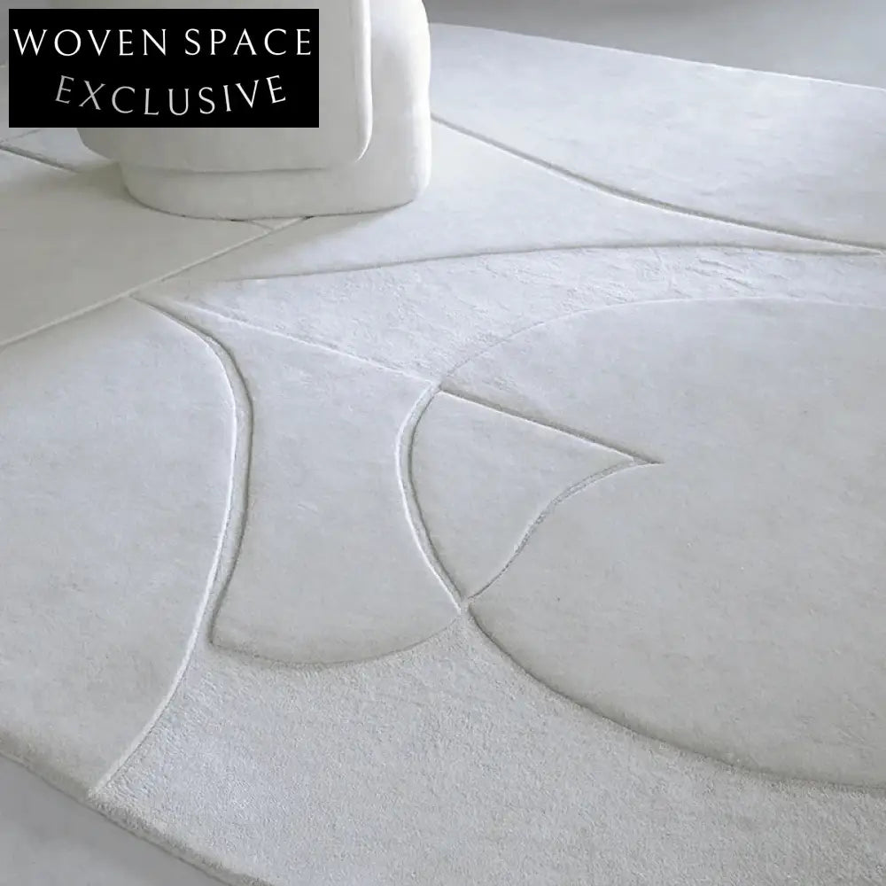 Customizable Polyester Solid Color Modern High-End Handmade Living Room Area Rug