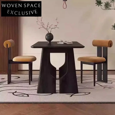 Customizable Solid Wood Contemporary Dining Room Table for Modern Homes