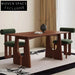 Customizable Solid Wood Contemporary Dining Room Table for Modern Homes