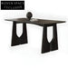 Customizable Solid Wood Contemporary Dining Room Table for Modern Homes