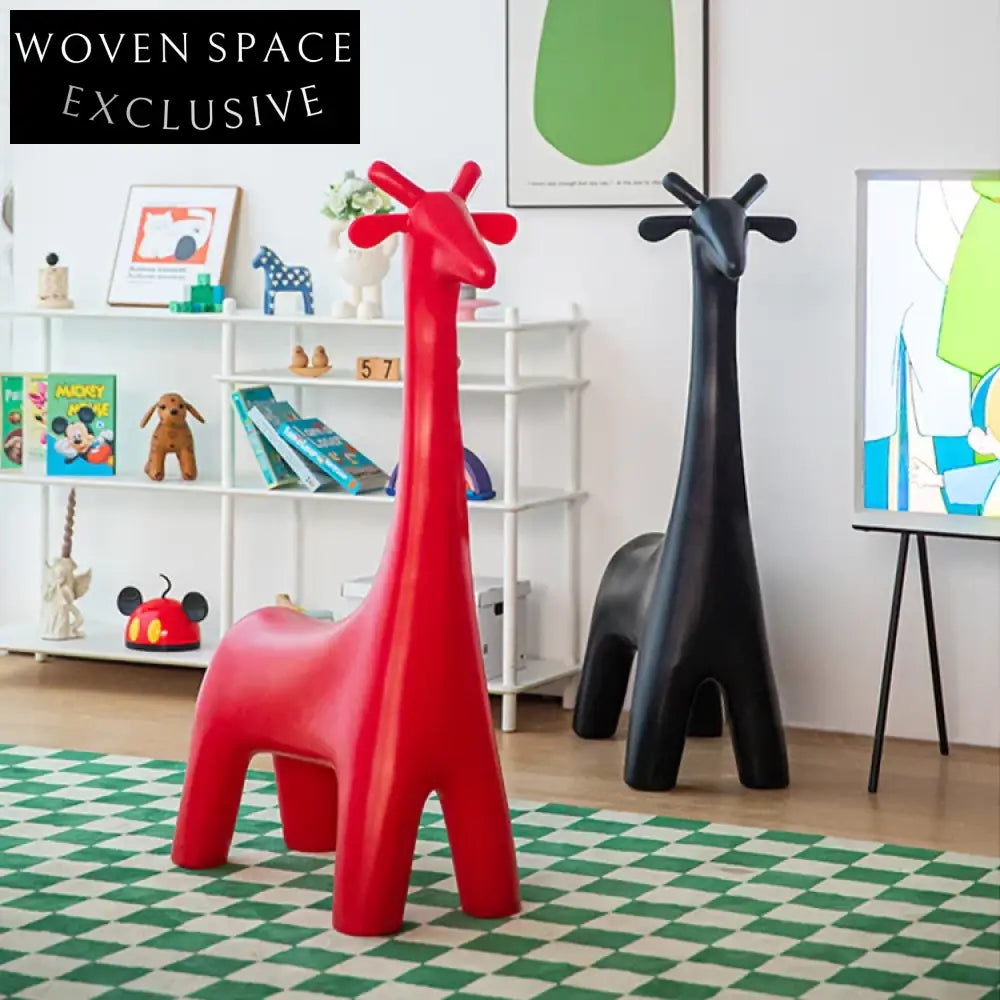 Cute Giraffe Kids Animal Chair: Unique Plastic Fabric Living Room Seating