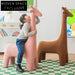 Cute Giraffe Kids Animal Chair: Unique Plastic Fabric Living Room Seating